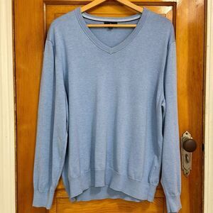 Brooks Brothers Light Blue Supima Cotton Sweater Men’s XL